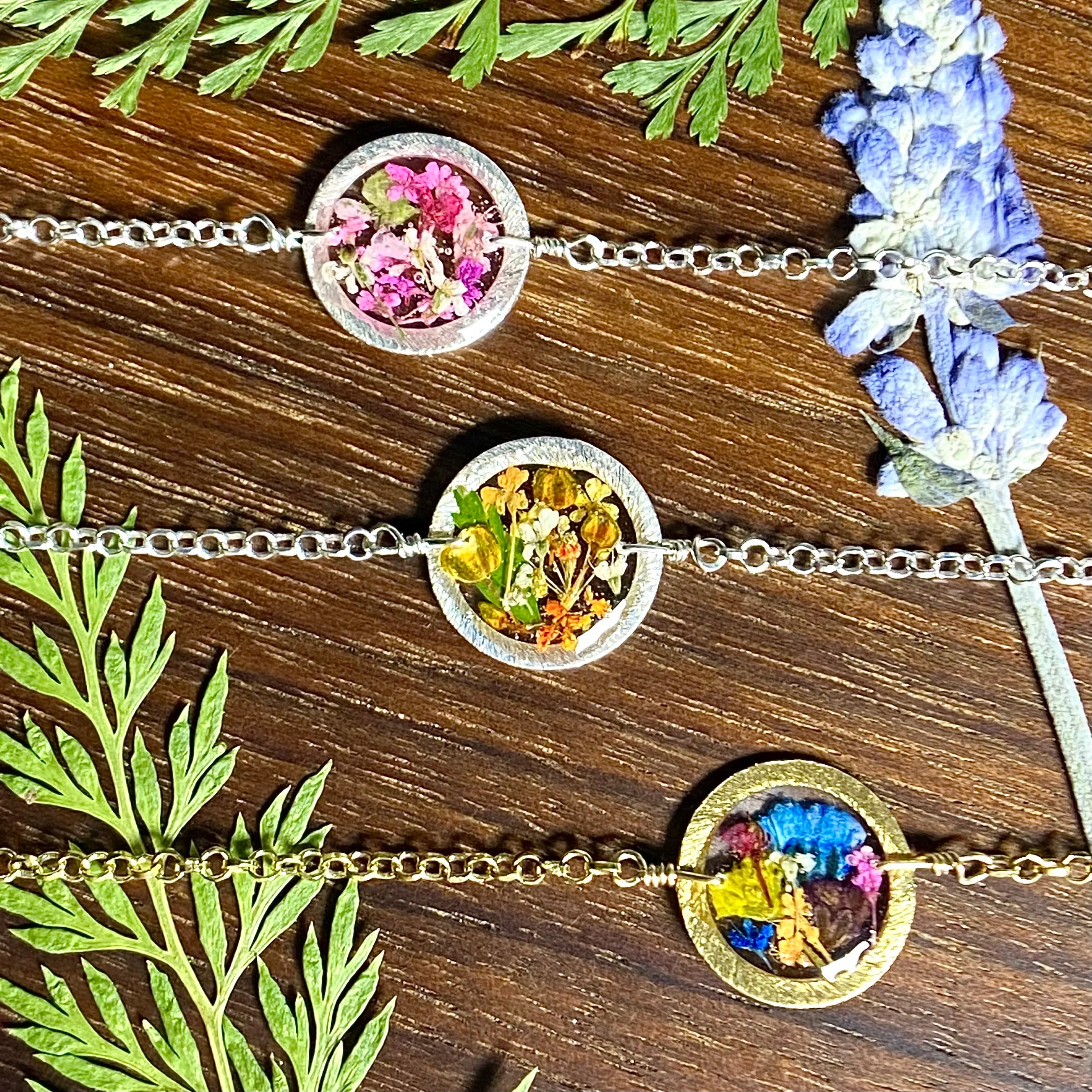 Real Flowers Terrarium Bracelets - 11/2/21