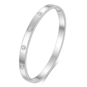 SERENITY BANGLE - Silver