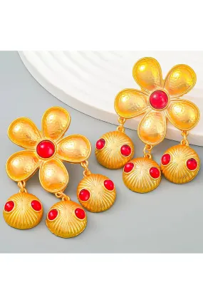 SHER EARRINGS RED