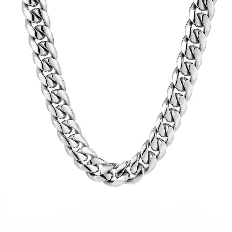 Silver Chunky Cuban Chain (12MM)