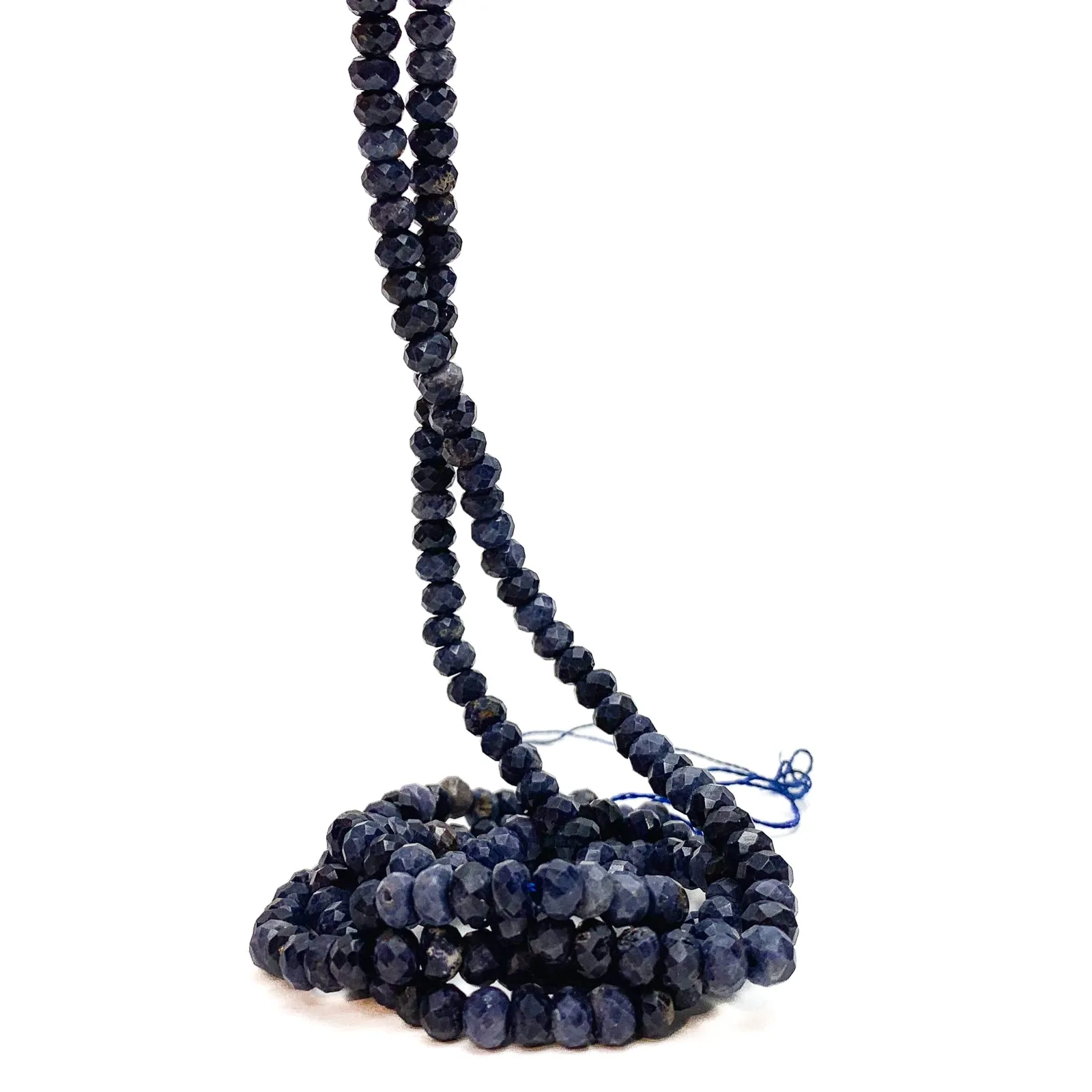 Sodalite 5.5mm Faceted Rondelles Bead Strand