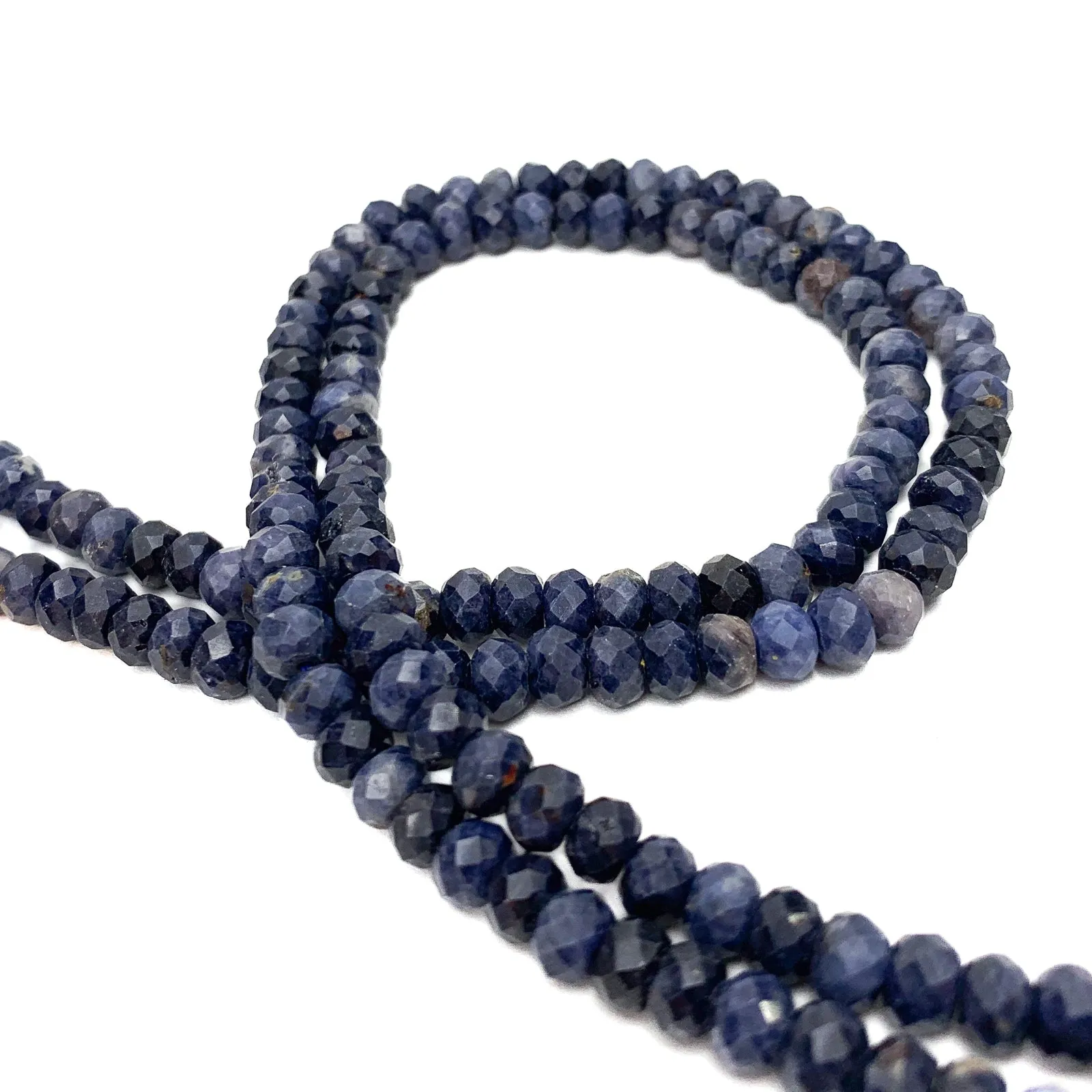 Sodalite 5.5mm Faceted Rondelles Bead Strand