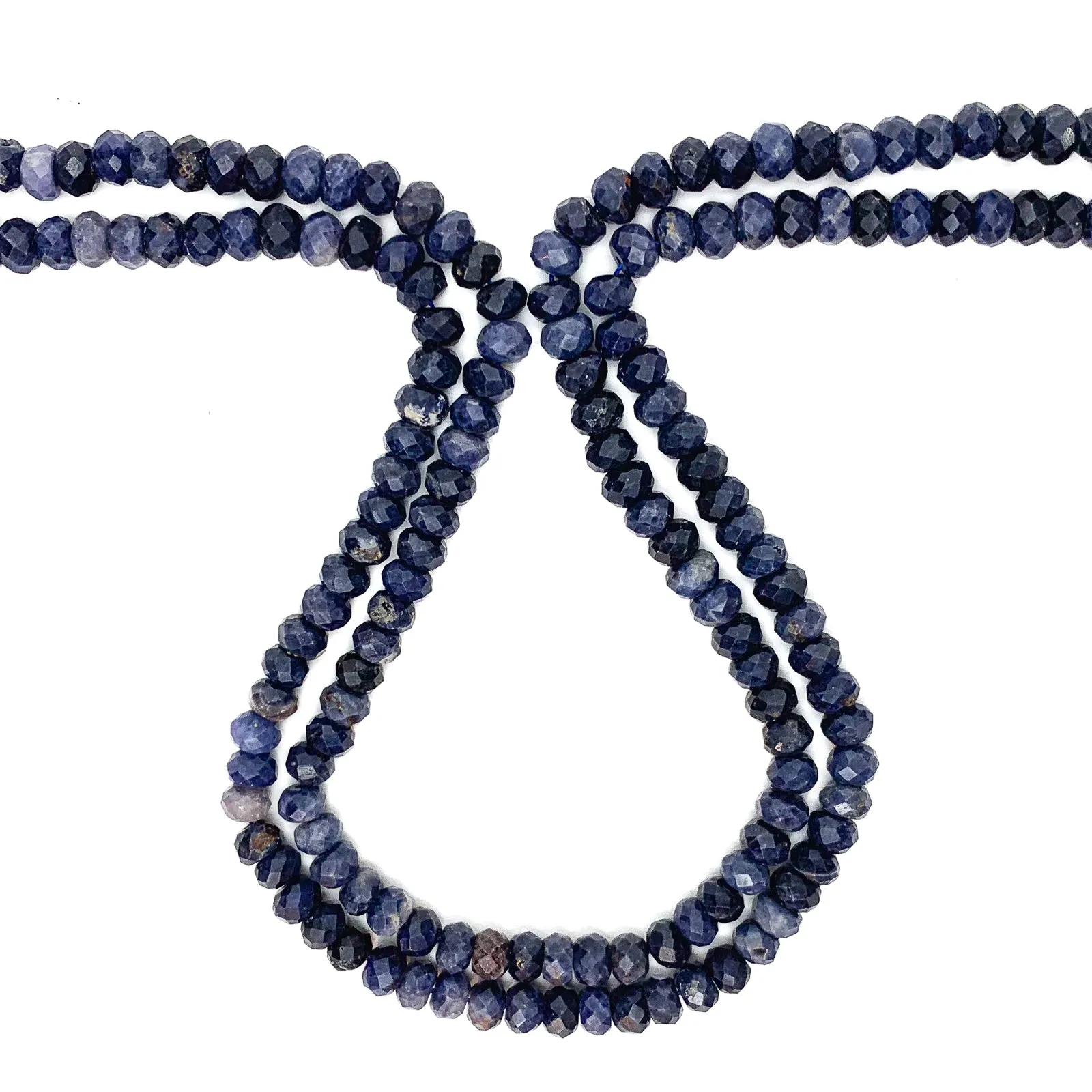 Sodalite 5.5mm Faceted Rondelles Bead Strand