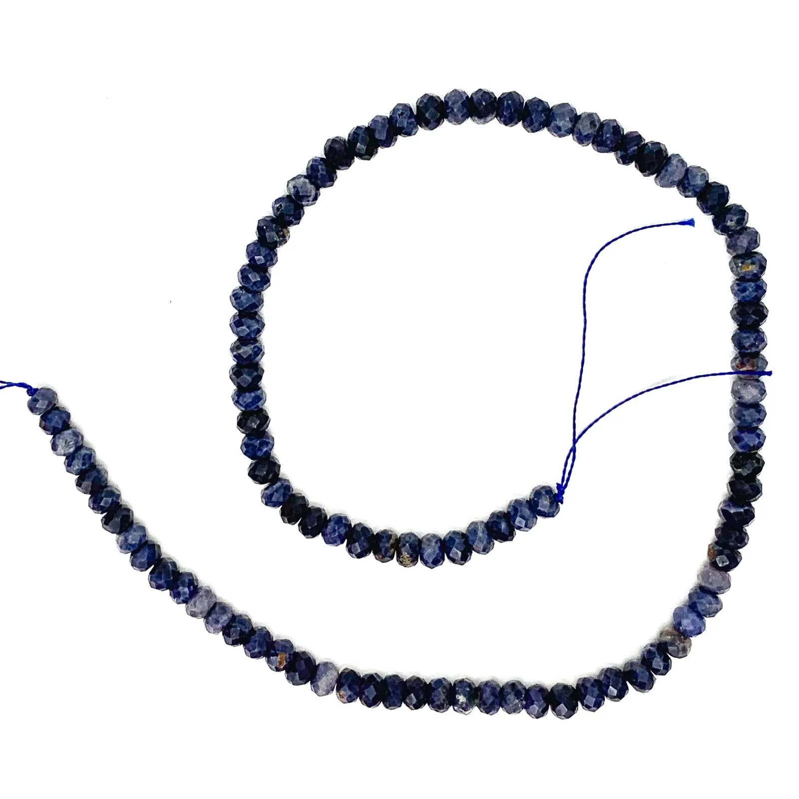 Sodalite 5.5mm Faceted Rondelles Bead Strand