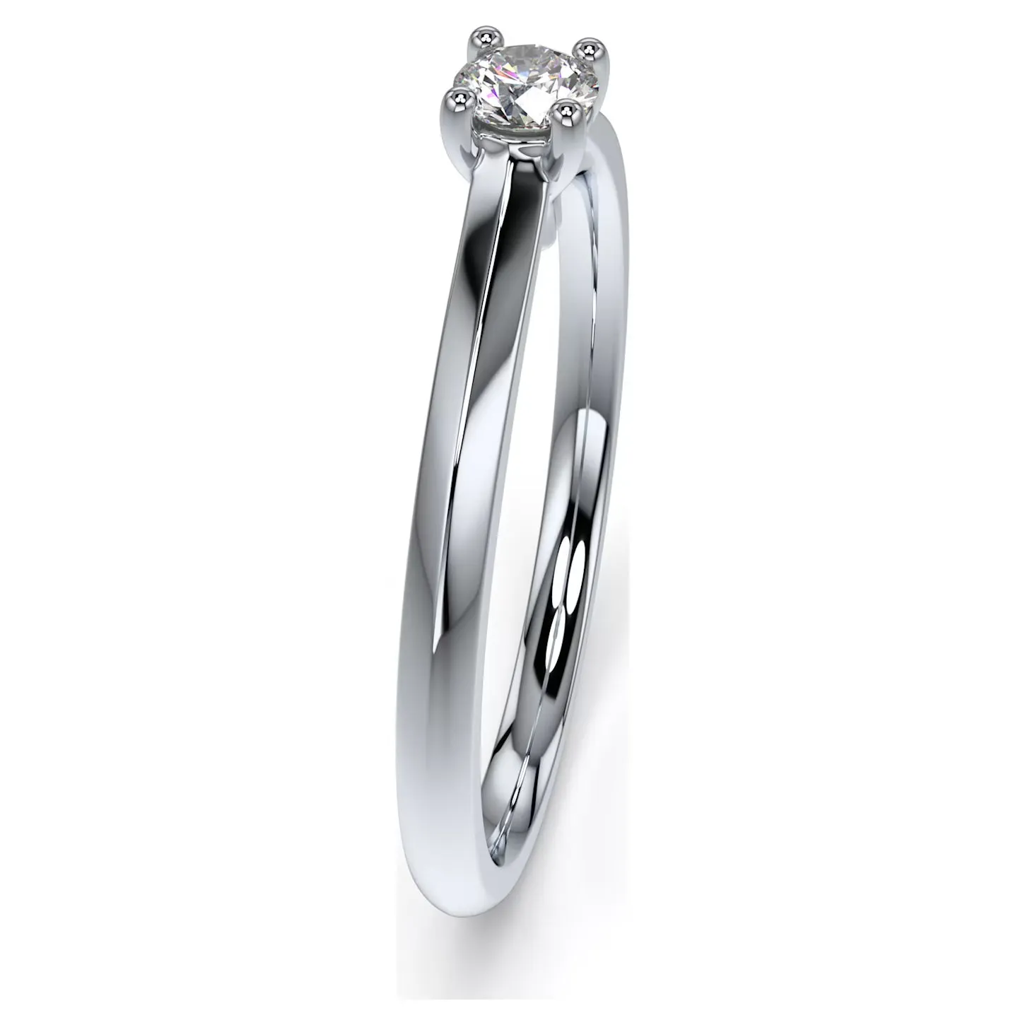 Swarovski Essentials Solitaire Round Diamond Ring Sterling Silver