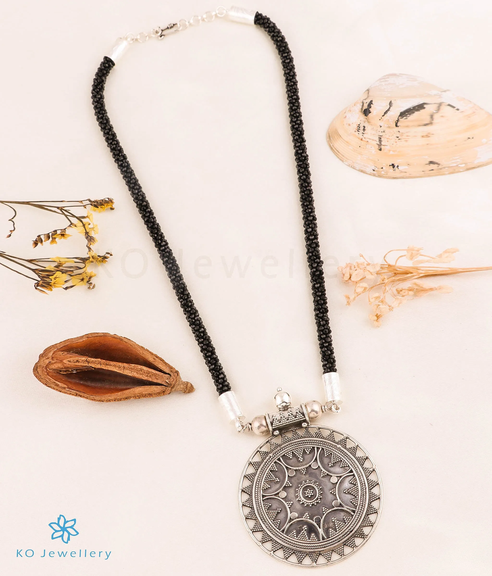 The Asmi Silver Antique Necklace