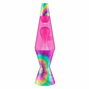 Tie Dye Pink Lava Lamp 14.5