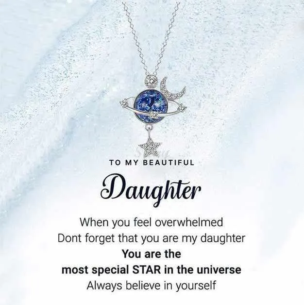 To My Beautiful Daughter-Daughter Special Star Necklace-