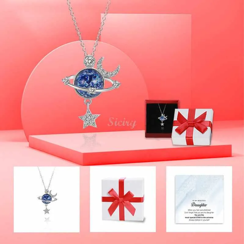 To My Beautiful Daughter-Daughter Special Star Necklace-