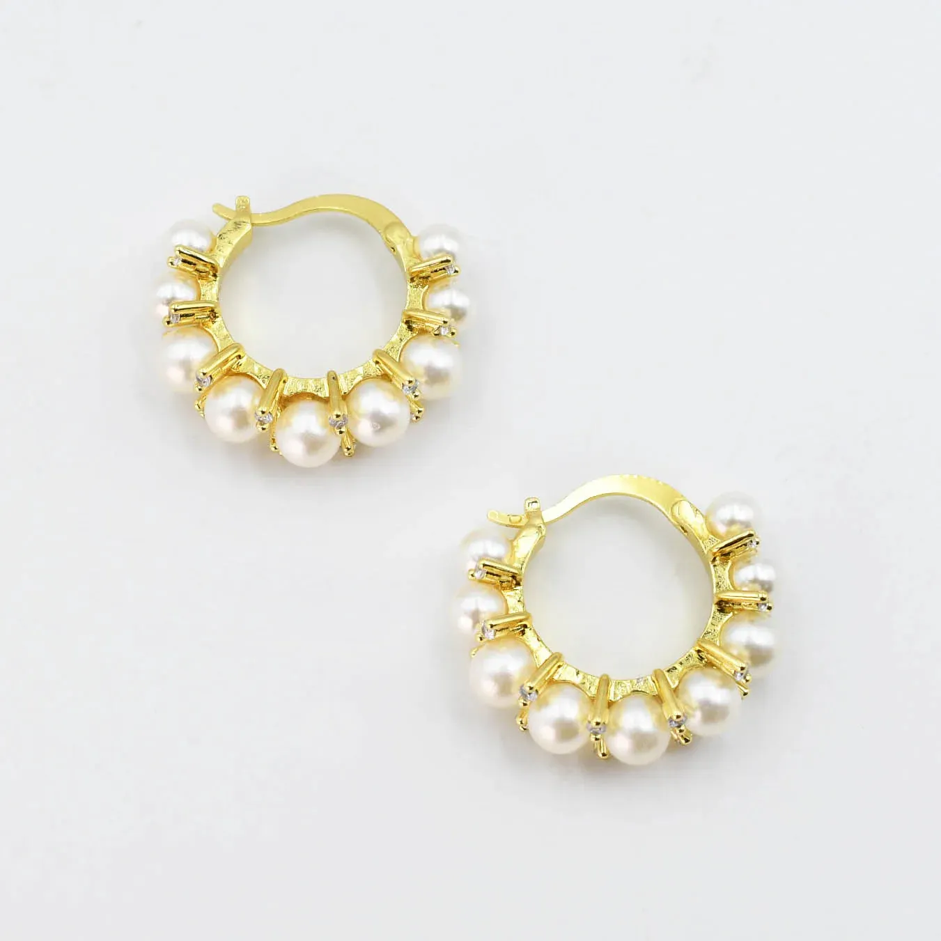 Treasure Jewels - Grape Pearl Hoops - PREORDER