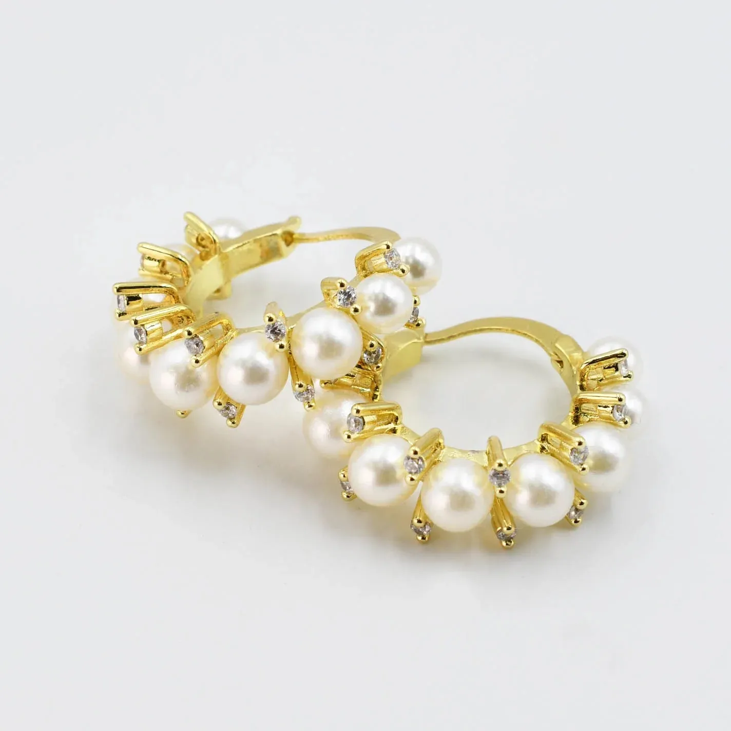 Treasure Jewels - Grape Pearl Hoops - PREORDER