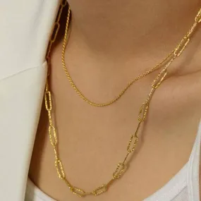 Twist choker necklace Sterling Silver Gold Vermeil