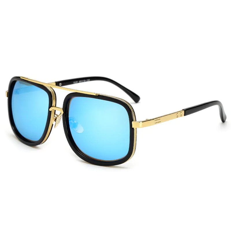 Wide Frame Retro Square Sunglasses